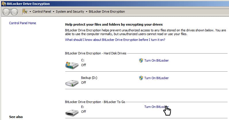 step 2a choosing the correct usb drive